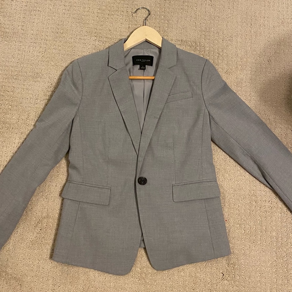 Ann Taylor Grey Blazer